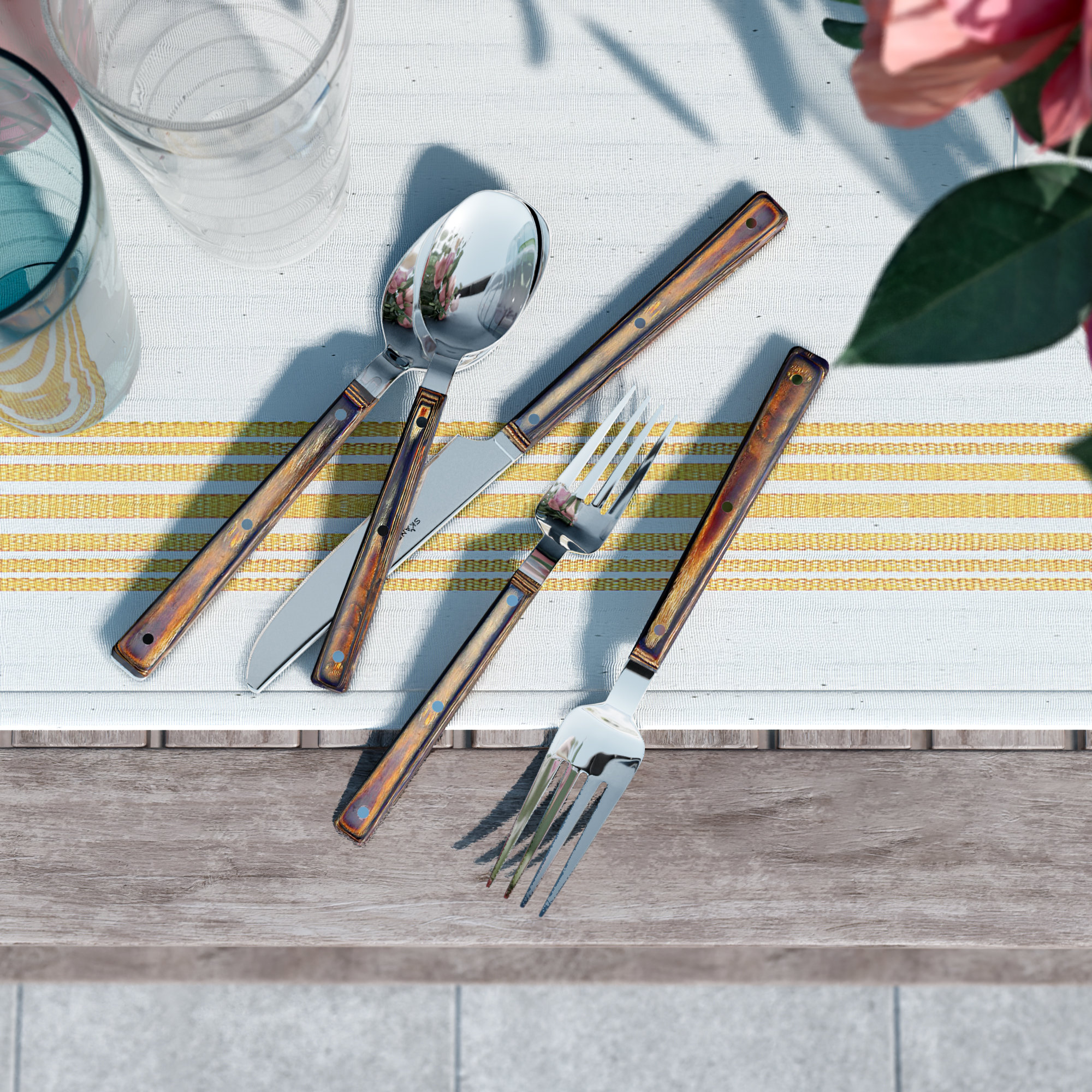 Darwin 20 Piece Flatware Set Service For 4 Reviews Joss Main