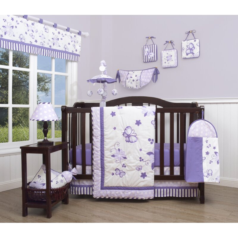lavender crib set