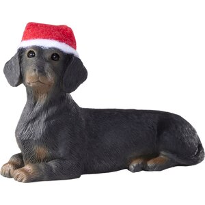 Black Dachshund Christmas Ornament