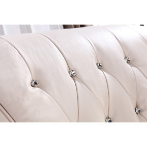 Aladfar Leather 3 Piece Living Room Set by Everly Quinn