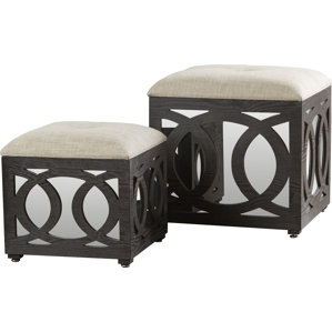 Yarm Mirrored Square Nesting 2 Piece O..