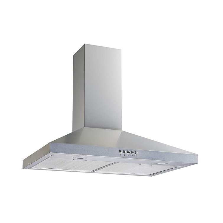 Details about   30 Inch 350CFM Stainless Steel Wall-Mounted New Kitchen Range Hood 3 Speed Vent 