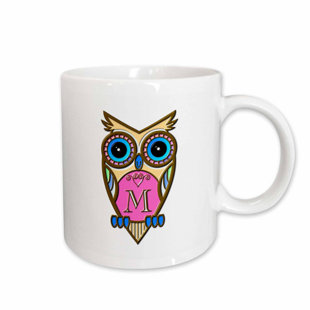 monogrammed coffee mugs wayfair