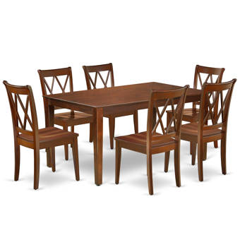 Williston Forge Tunstall 7 Piece Dining Set Wayfair