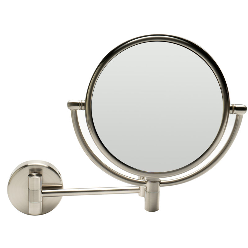 Round Wall Mounted Magnifying Makeup Shaving Mirror