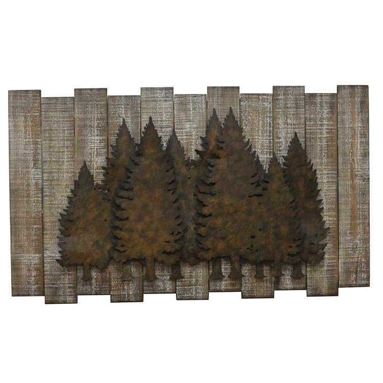 Pine Cones Metal Wall Art Accents 9 x 7 