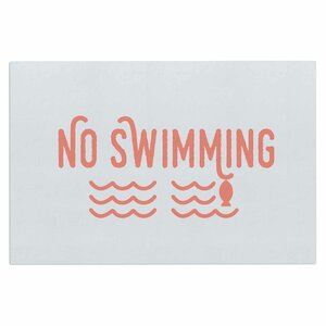 Jackie Rose No Swimming Typography Doormat