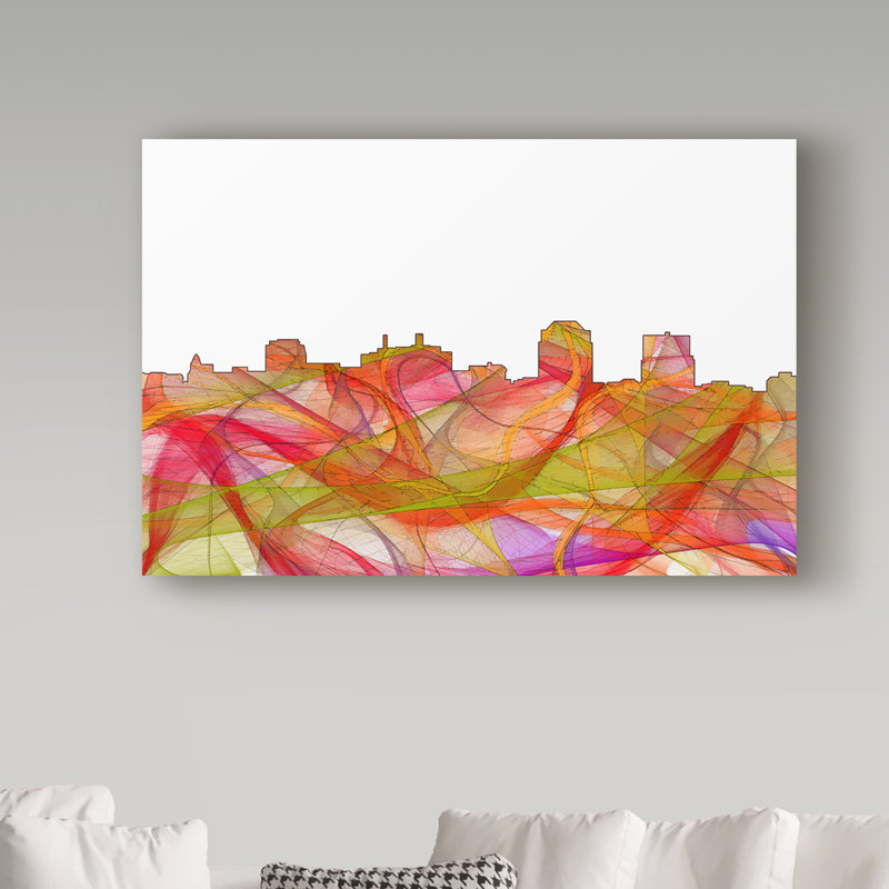 Trademark Art Colorado Springs Skyline Graphic Art Print On