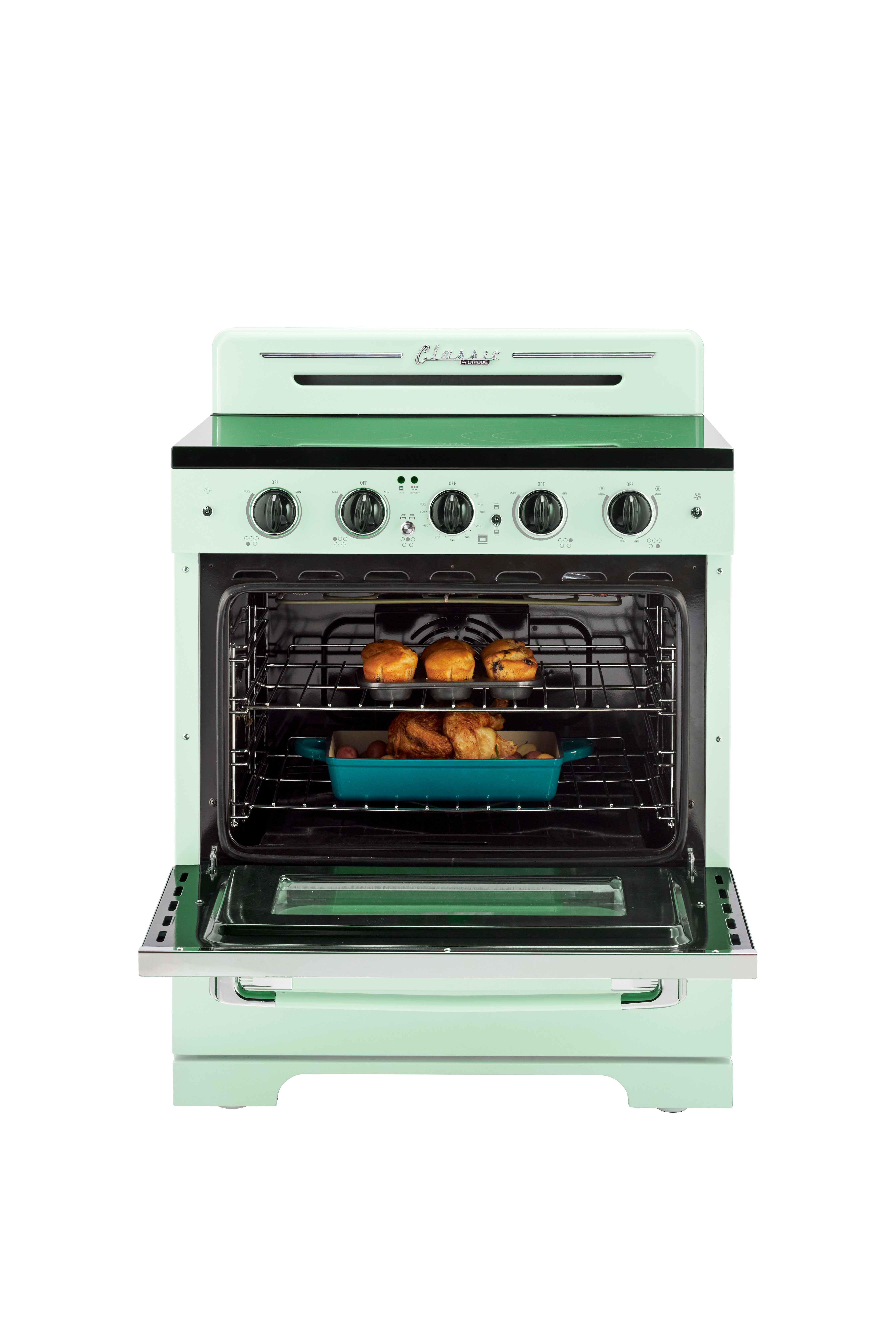 30 electric range with convection oven