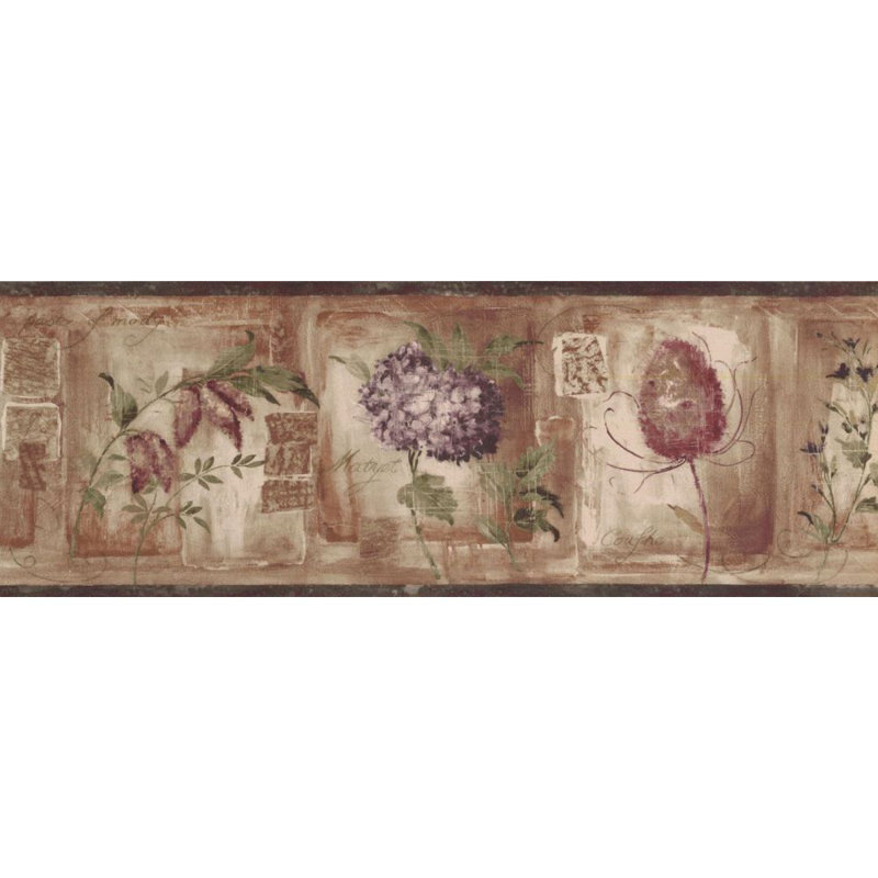 August Grove Adina Floral 15 L X 7 W Wallpaper Border Wayfair Shop now for wallpapers and wallpaper borders paintable wallpaper and grasscloth free shipping on order over $50. wayfair
