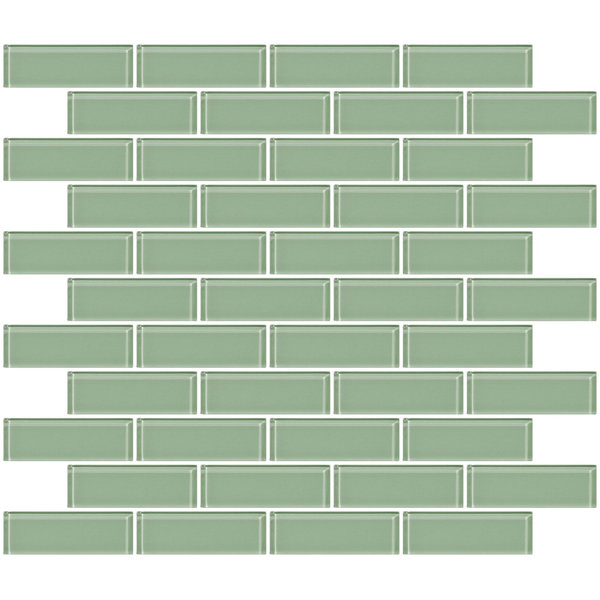 Latitude Run® Kimahri 1" x 3" Glass Subway Tile in Light ...