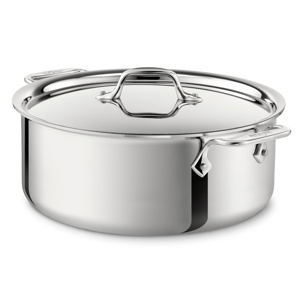 All-Clad D3™ Compact Stainless Steel Stock Pot with Lid ...
