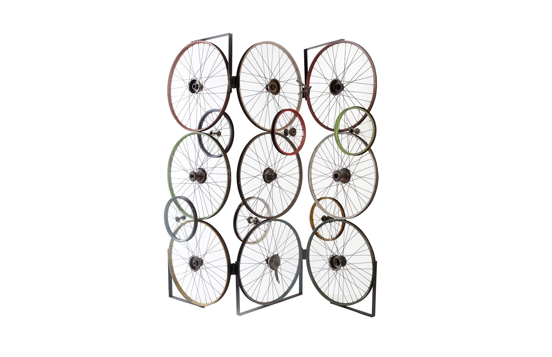 Phillips Collection Bicycle Wheel Screen Edging 3 Panel 6ft Room Divider Wayfair