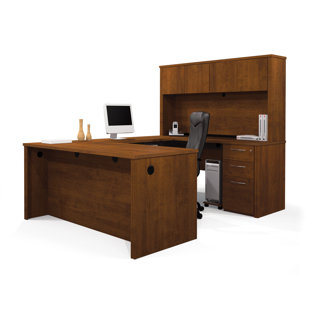 Go to store & view more images Witchel Reversible U-Shape Executive Desk with Hutch by Latitude Run
