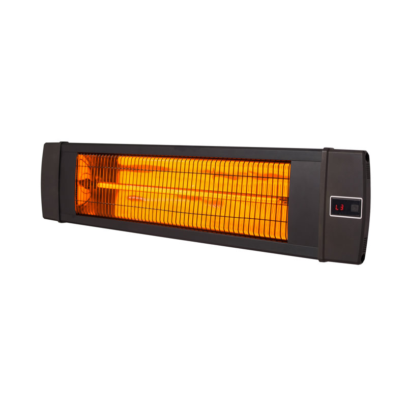 Dr Infrared Heater Carbon Infrared 1500 Watt Electric Mounted Patio Heater Reviews Wayfair