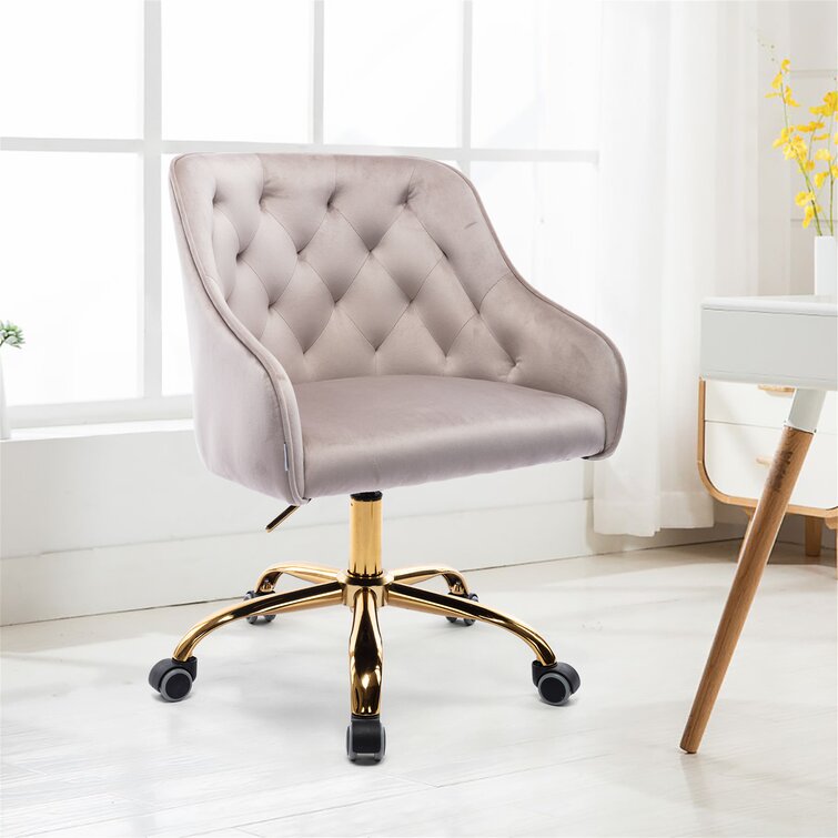 velvet office chair wayfair