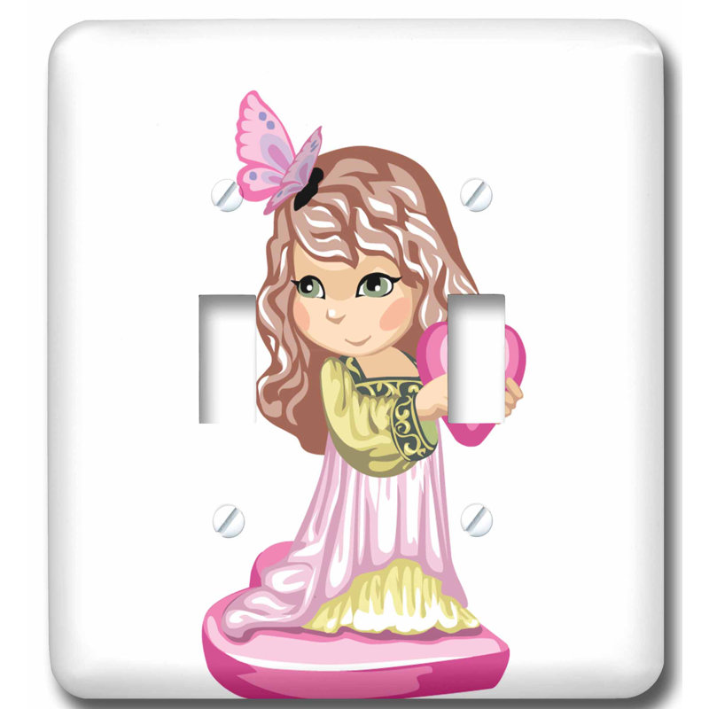 3drose Valentine Princess 2 Gang Toggle Light Switch Wall Plate Wayfair