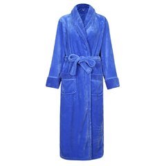 BIKETAFUWY Mens Bathrobe Plush Fleece Bath Robe Winter Thicken Long Sleeves Sleepwear Tie Front Dressing Spa Belts Gown 