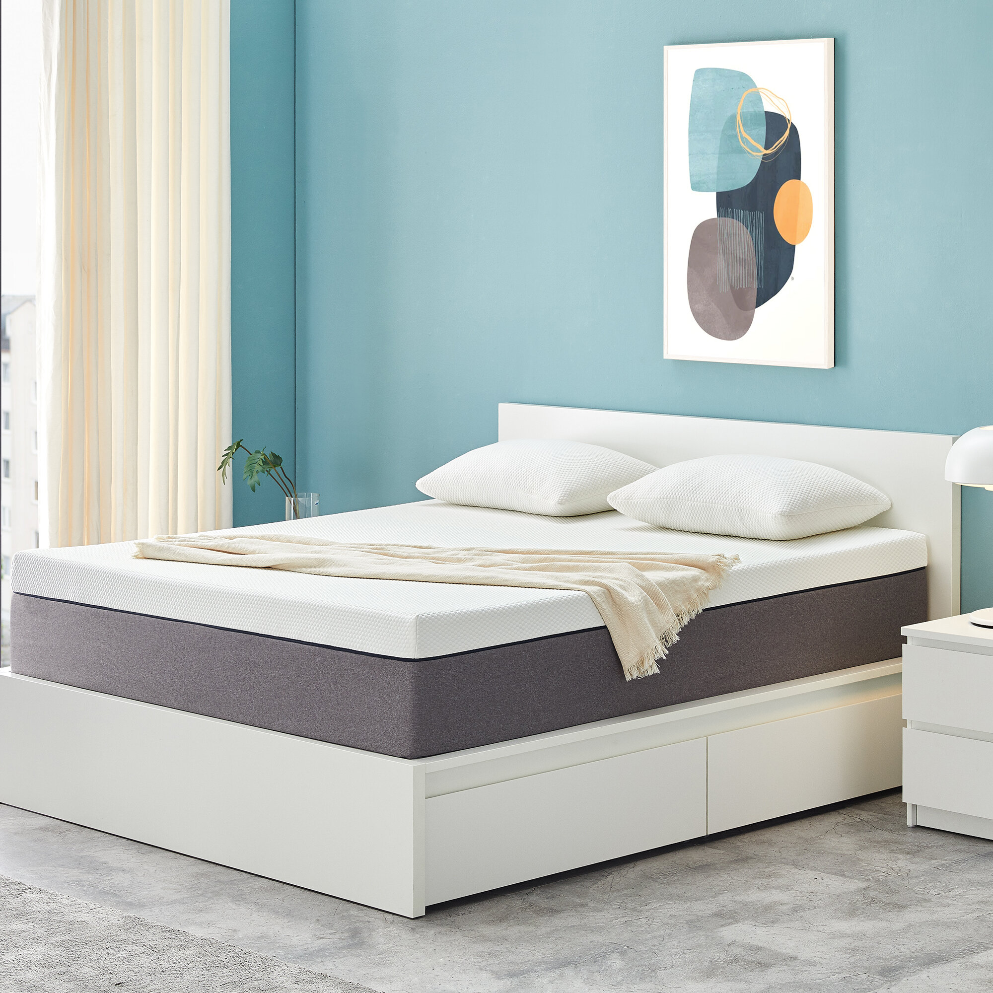 alwyn home 12 medium gel memory foam mattress