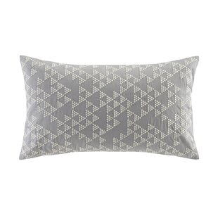 Thea Embroidered Cotton Lumbar Pillow