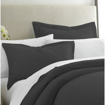 black pillow sham
