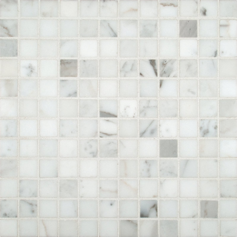 Msi Calacatta Gold 1 X Marble Mosaic Tile In White Reviews Calacatta Gold 1 X Marble Mosaic Tile In White