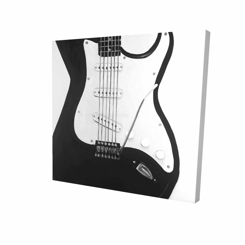 Winston Porter Electric Guitar Oil Painting Print On Wrapped