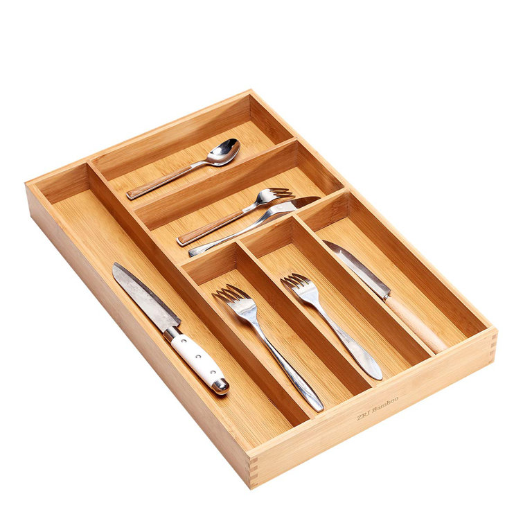 Rogelio 18.25'' H x 11.75'' W x 2'' D Flatware & Kitchen Utensils Drawer  Organizer