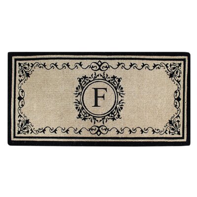 Hedvige Estate Anti Shred Monogrammed Double Door Mat Darby