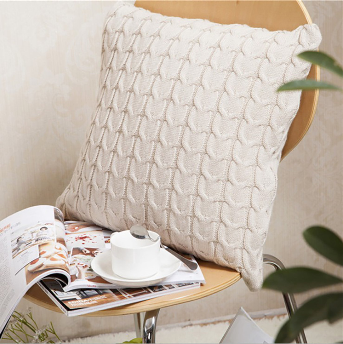 Gracie Oaks Normandy Square Cotton Pillow Cover & Insert & Reviews | Wayfair