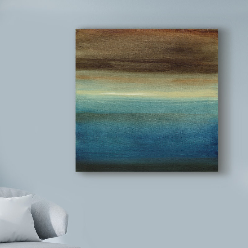 Ebern Designs Abstract Horizon Iii Acrylic Painting Print On