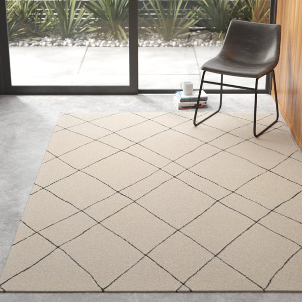 Wadsworth Geometric Handmade Tufted Wool Taupe Gray Area Rug Reviews Allmodern