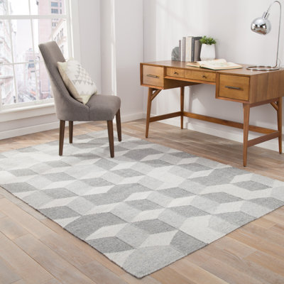 Zipcode Design Samara Graywhite Indooroutdoor Area Rug Rug Size