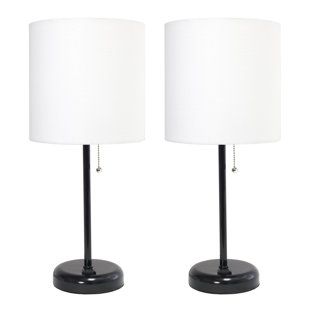 black rod iron table lamps