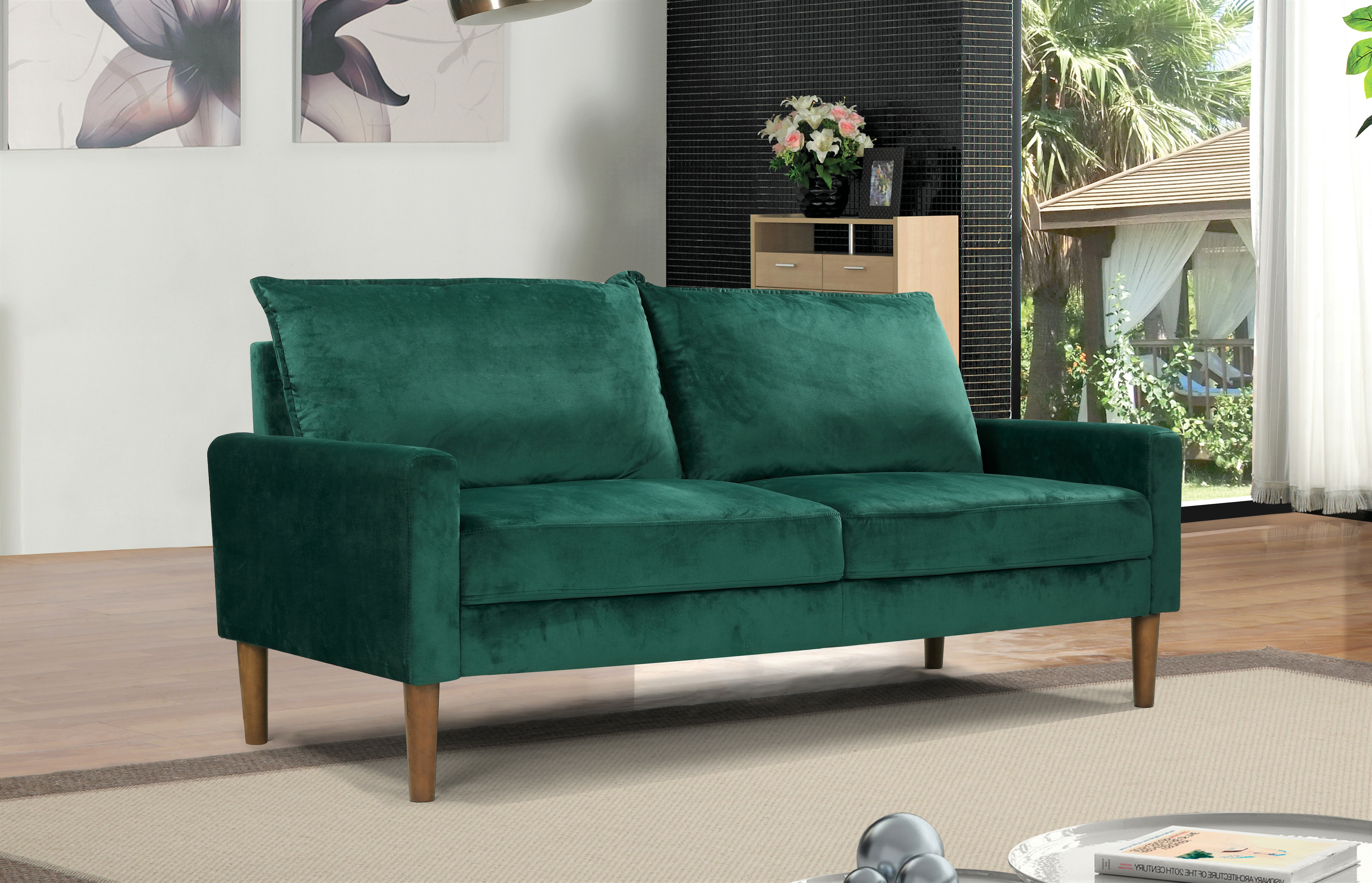 Mercer41 Petit Velvet 70 Wide Rolled Arm Chesterfield Sofa Reviews Wayfair Our beautiful antique green 3 seater chesterfield sofa bed made from 100% genuine leather. wayfair