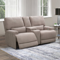 broyhill mason power reclining console loveseat