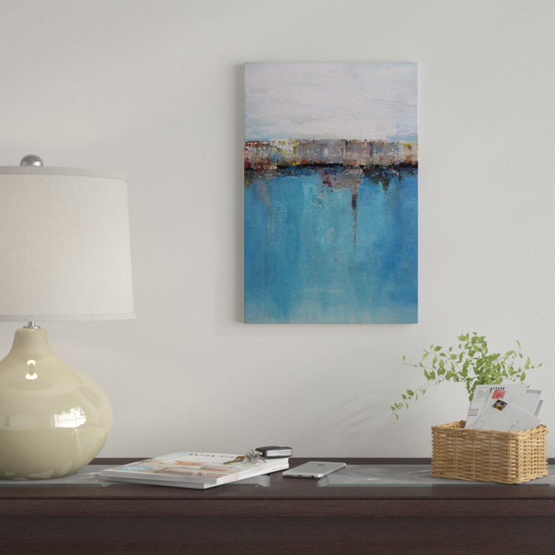 East Urban Home Abstract Seascape Xxix By Radiana Christova Graphic Art Print On Wrapped Canvas Wayfair