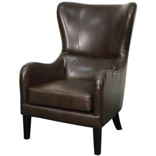 Go to store & view more images Union Rustic Thornley Bonded Leather Wing back chair