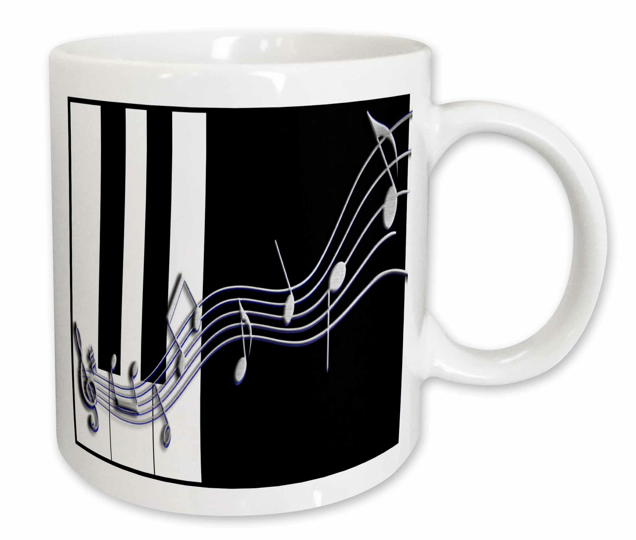 Band Logo Blue Mug Printed Ceramic Coffee Cup