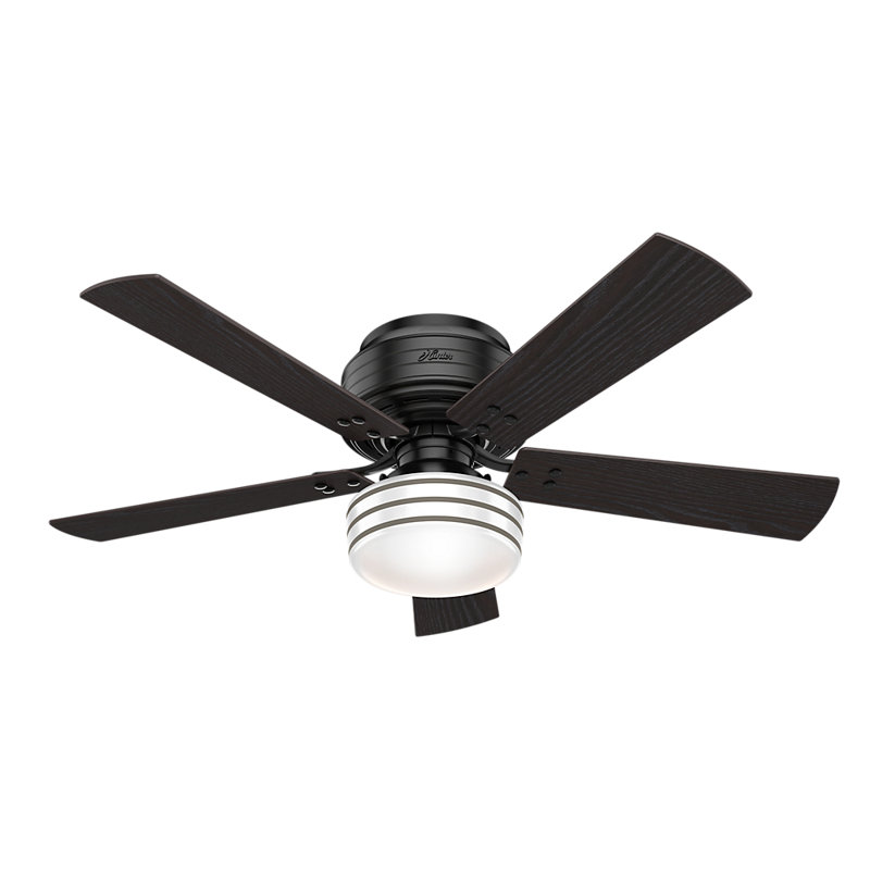 52 Cedar Key 5 Blade Flush Mount Ceiling Fan With Remote Control And Light Kit Included Reviews