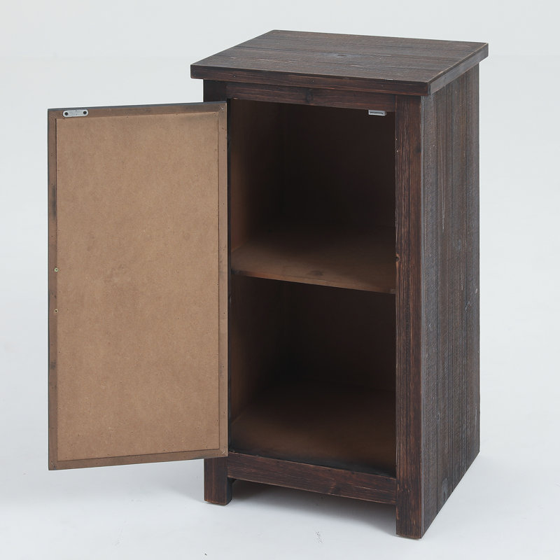 Millwood Pines Manuel Mirror Small Console 1 Door Accent Cabinet