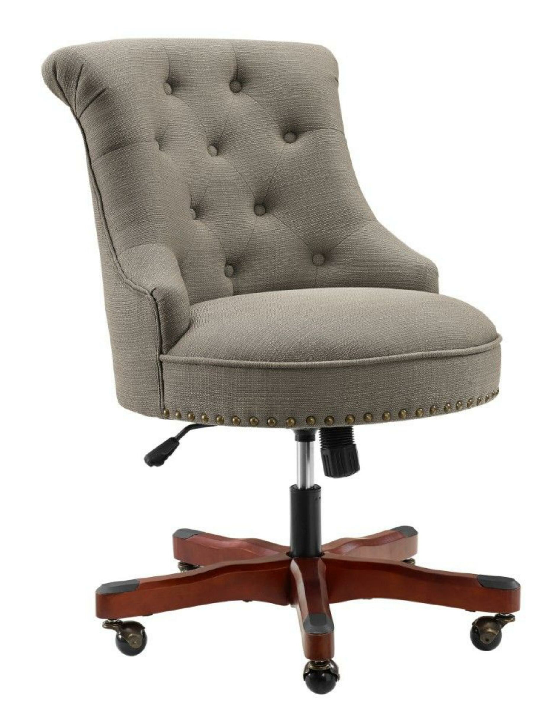 office chair with nailhead trim