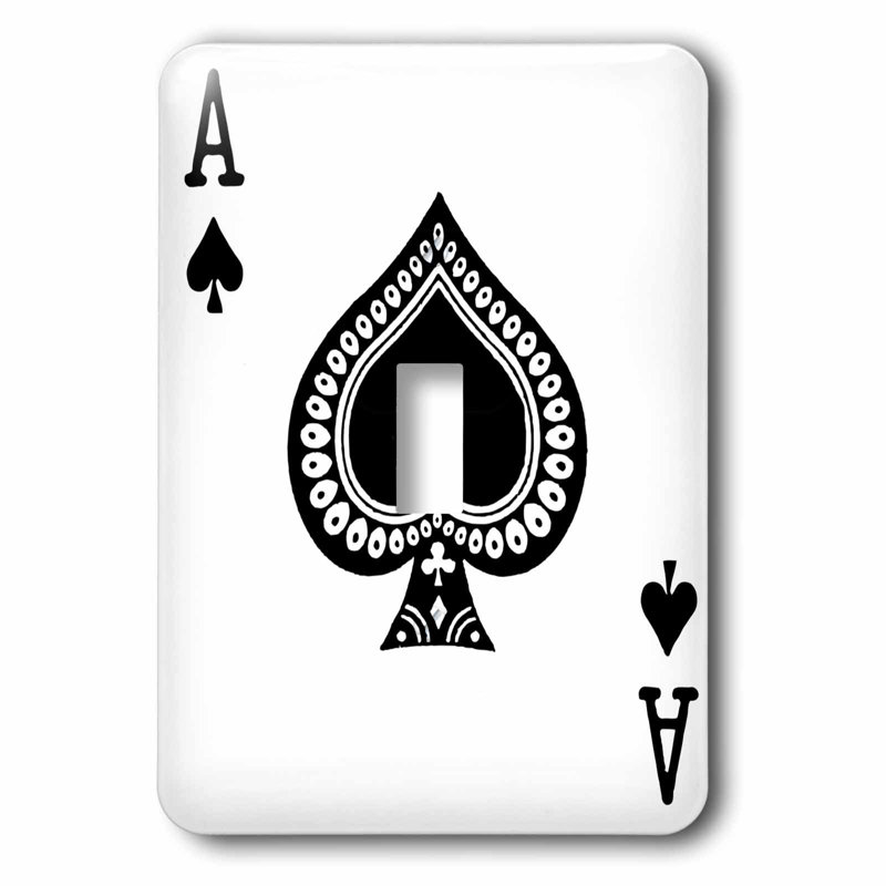 3drose Ace Of Hearts Playing Card Heart Suit Gifts For Cards Game Players Of Poker Bridge Games 1 Gang Toggle Light Switch Wall Plate Wayfair
