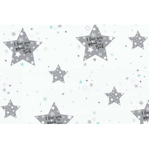 love you to the moon and back crib sheet