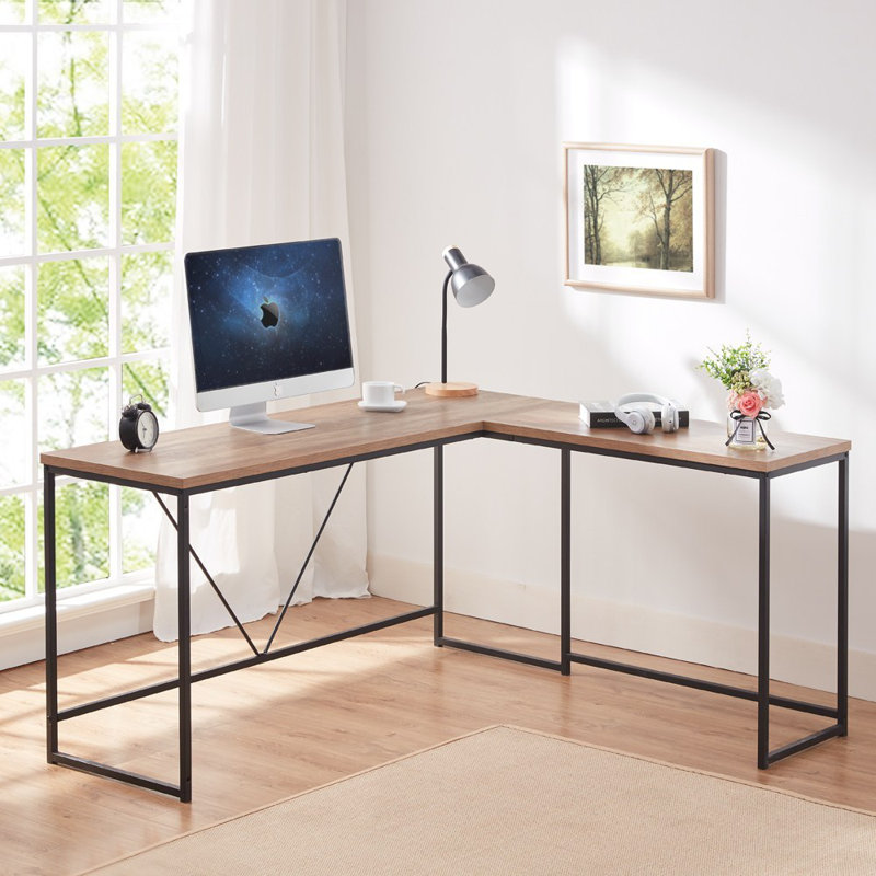 Latitude Run Achaia Reversible L Shape Desk Reviews Wayfair