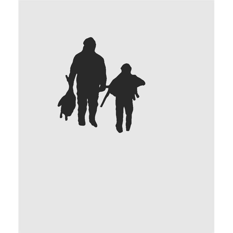 Design With Vinyl Father And Son Walking Deerstalker Wildlife Wall