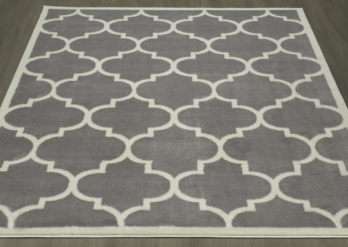 Berrnour Home Homesense Contemporary Moroccan Trellis Gray Area Rug Homesense Contemporary Moroccan Trellis Gray Area Rug
