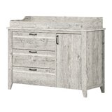 rustic gray changing table