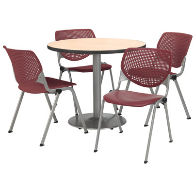 Kfi Seating Round Cafeteria Table And Chair Set Wayfair Round Cafeteria Table And Chair Set