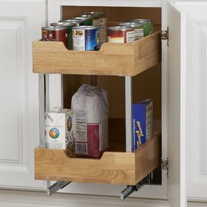 2 Tier Wood Pull Out Pantry
